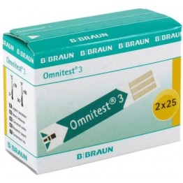 B Braun Omnitest 3 Test Strips (50's Pack)