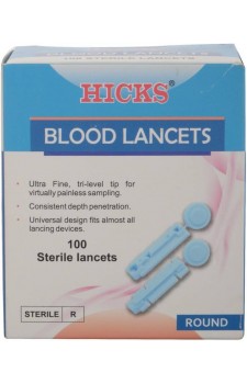 Hicks Round Lancets For Gulcometer - 100 pcs.