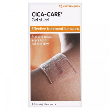 CICA-CARE Silicone Gel Sheet - 1 Dressing (12cm X 6cm)