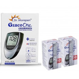 Dr Morepen BG-03 Glucometer Kit with 100 Strips