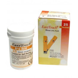 EasyTouch Uric Acid Blood Test Strips - 25 Strips Pack