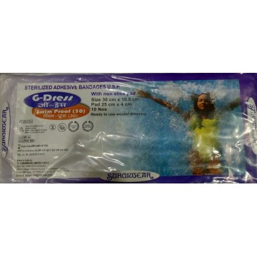 G.Surgiwear GDress Swim Proof Dressing 30 (Pack of 10) G.Surgiwear GDress Swim Proof Dressing 30 (Pack of 10)