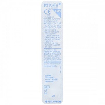 HMD Kit Kath+ I.V.Cannula Sterile with Injection Port 22G HMD Kit Kath+ I.V.Cannula Sterile with Injection Port 22G
