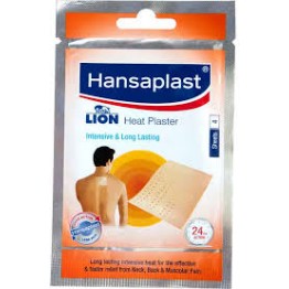 Hansaplast Lion Heat Plaster 4's Sheets - Pack of 12