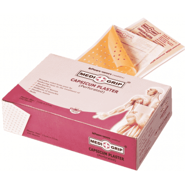 Medigrip Pain Relief Capsicum Plaster (Box of 100 Plasters)