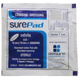 Sure Pad Combine Dressing Pad 10cm x 10cm